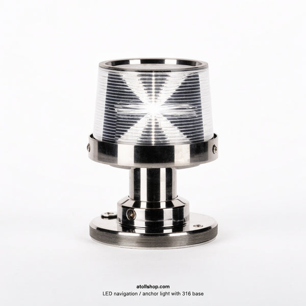 LED navigation / anchor light with 316 base, 12 V