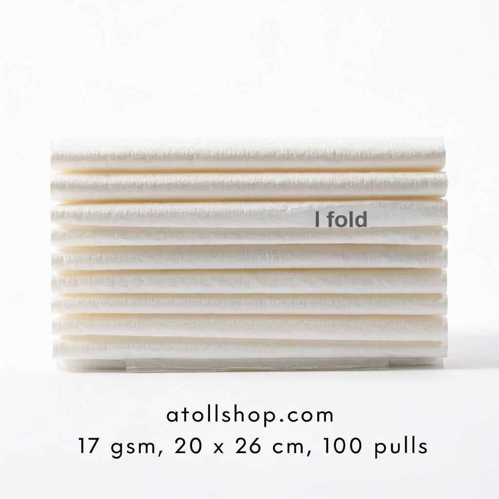 L Fold Tissue Paper, 17 gsm, 20 x 26 cm, 100 pulls