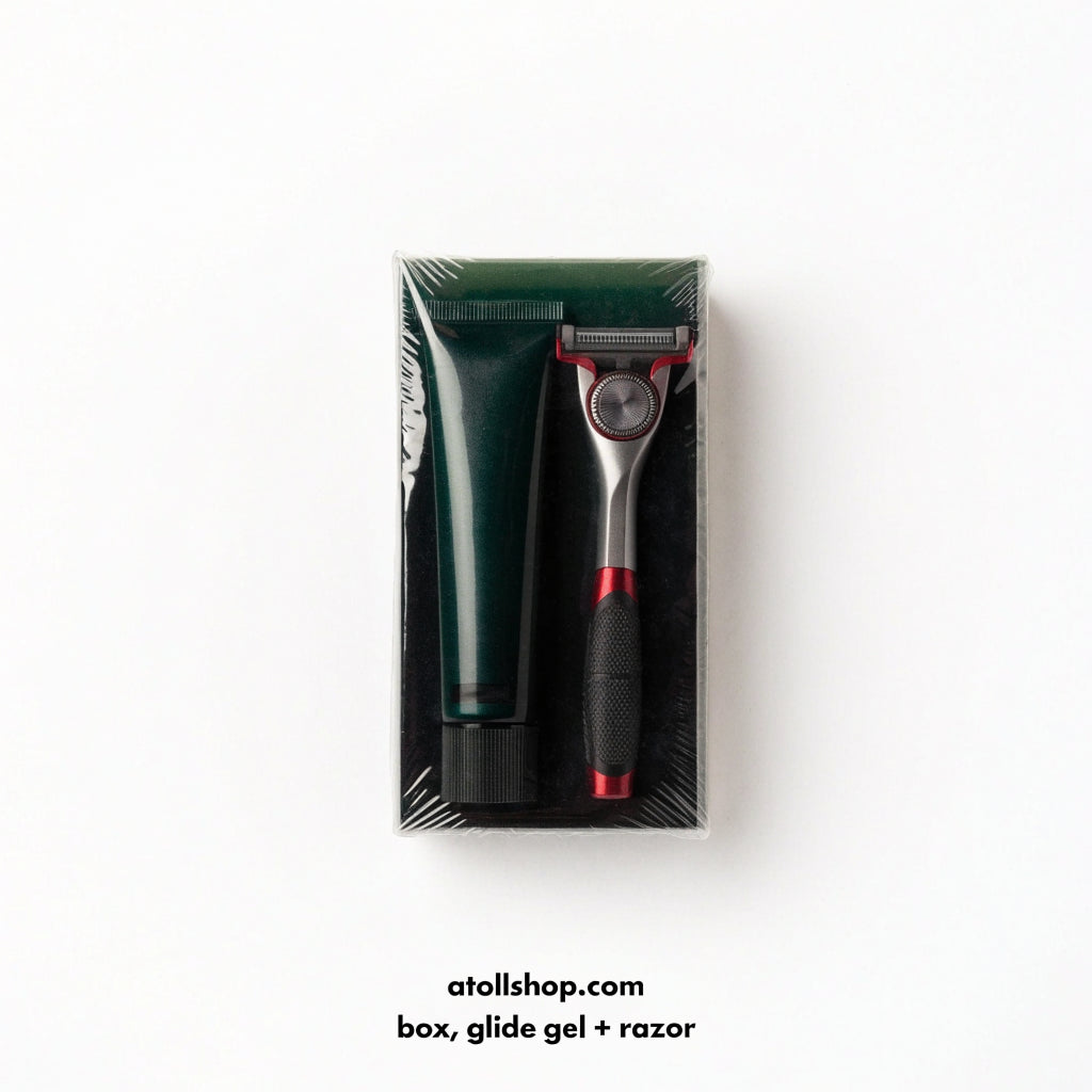 Shaving Kit, box, glide gel + razor