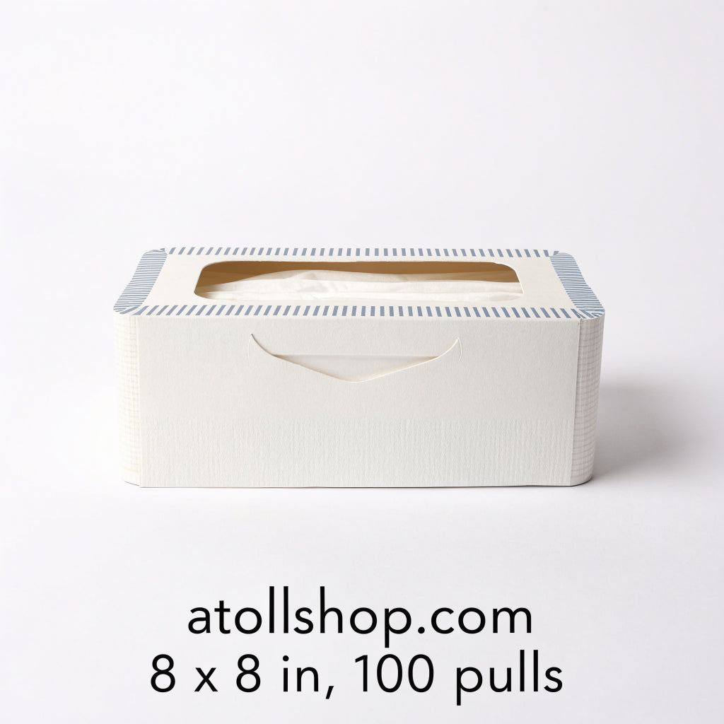 Facial Tissue, 8 x 8 in, 100 pulls