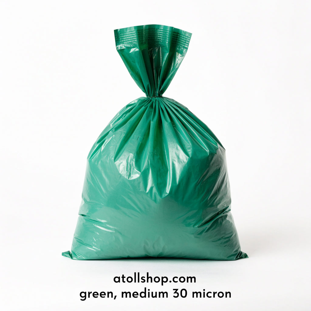 Garbage Bag, green, medium 30 micron